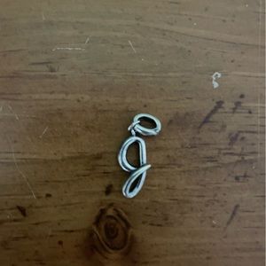 Kendra Scott “J” charm silver retired style